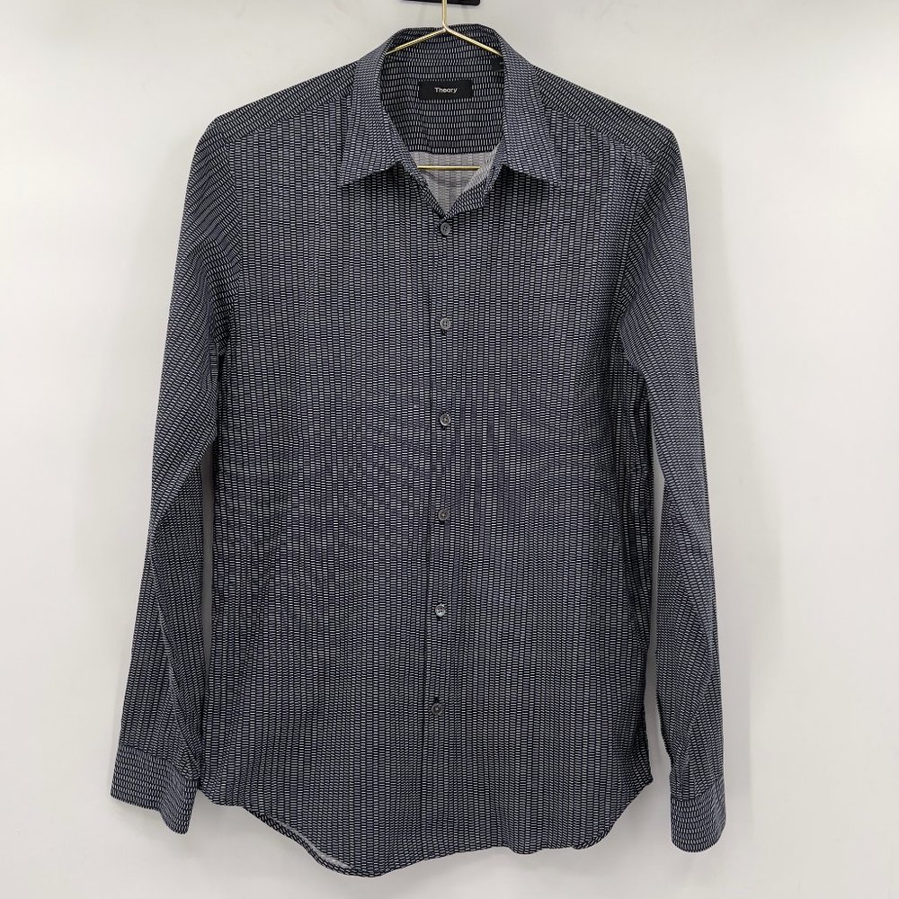 Theory Mens Button Up Long Sleeve Shirt